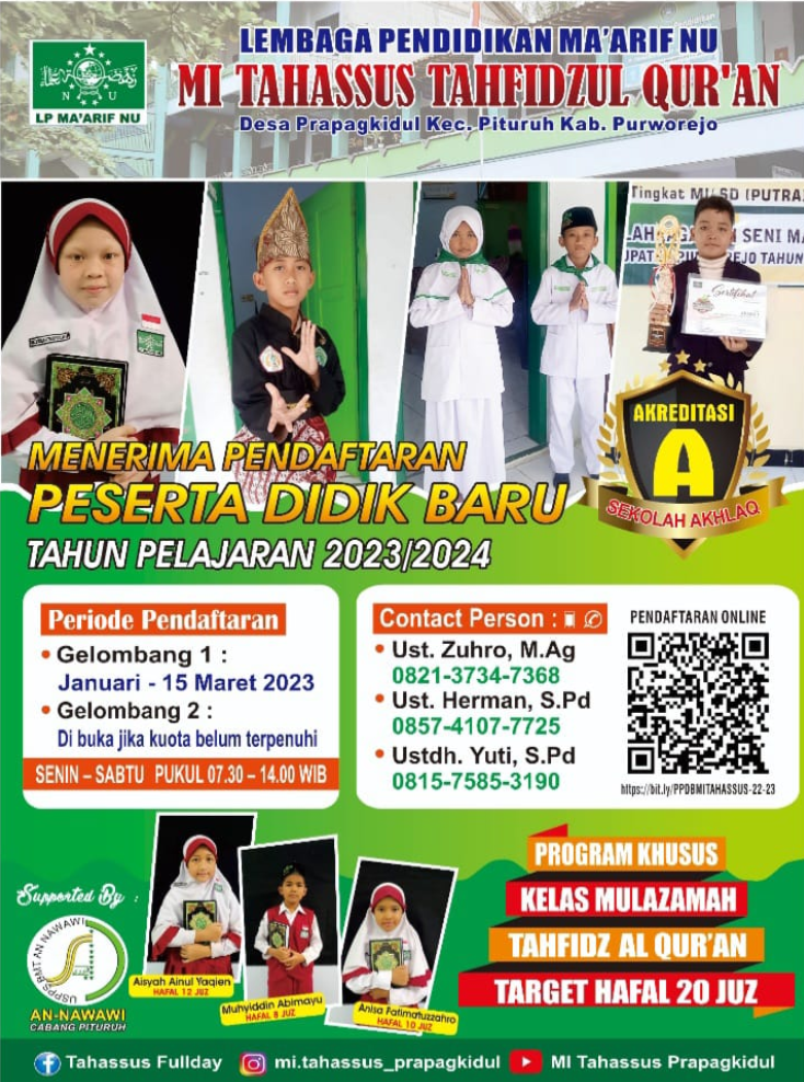 PPDB MI Tahassus Prapagkidul